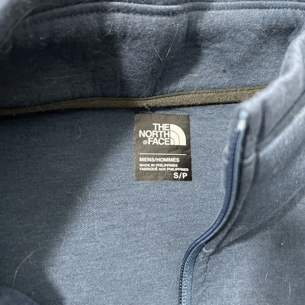 The North Face‎ Jacket Mens Small Petite Blue Gray Thermal 3D Full Zip